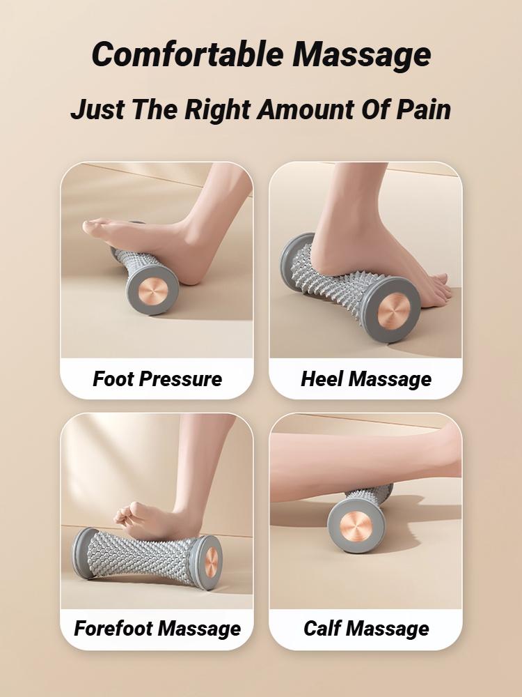 Foot Leg Roller Massager Yoga Plantar Fascia Home Fitness Fingerpressure Board Deep Muscle Relaxation Massage Ergonomic