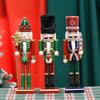 30cm Handcrafted Wooden Nutcracker, Festive Puppet Ornaments Collectible Figures, Ideal for Holiday Home Decor & Gift Giving