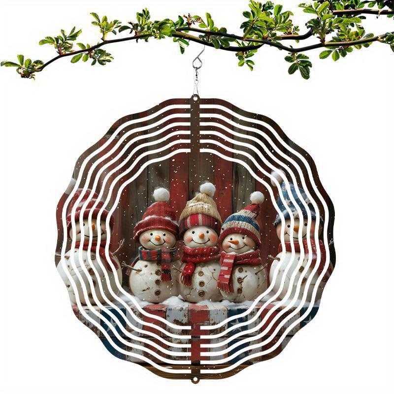 10 Inch Hanging Wind Spinner with 360 Degree Hook for Balcony Garden Decor Spring Summer Outdoor Decoration