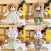 Teddy Bear Couple Rabbit Plush Toy Cartoon Stuffed Doll Decoration Gift Kids