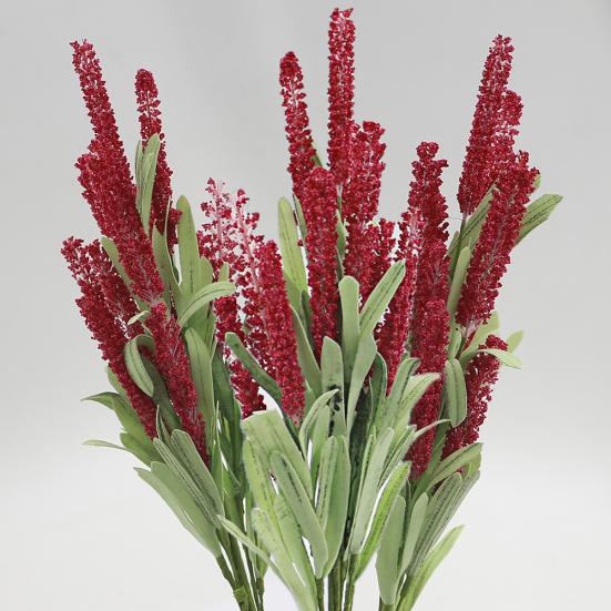 12 Köpfe Blumenstrauß Künstlicher Lavendel Fake Gartenpflanze Blume DIY Home Decor