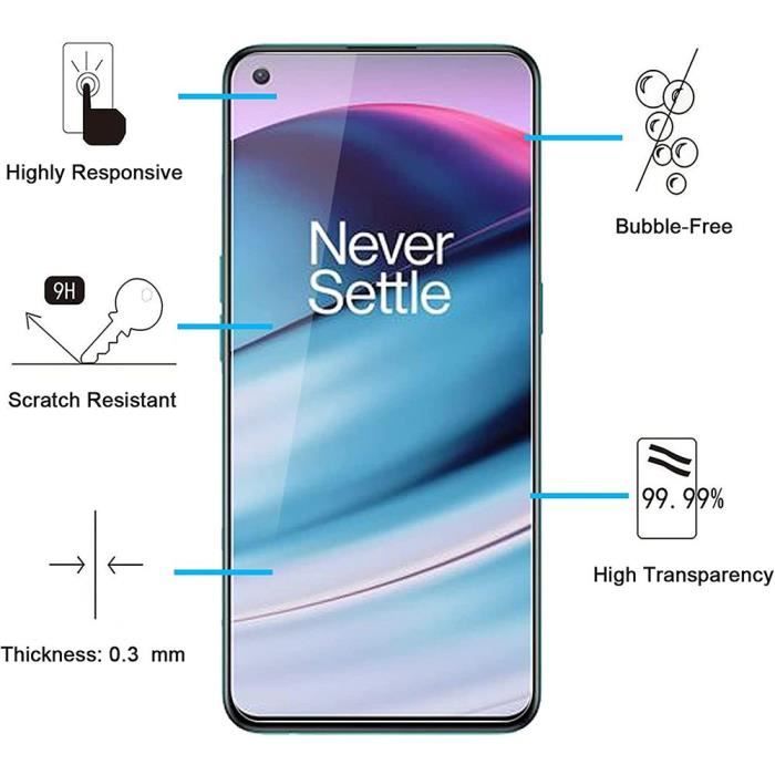 Film de protection - E.F.CONNECTION - One Plus Nord CE 5G - Verre trempé - Anti-rayure - Installation rapide