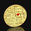 Valentine's Day gift, 520, love rose commemorative coin, coin, 52 languages, Qixi, gift for girlfriend, confession gift, hand gift