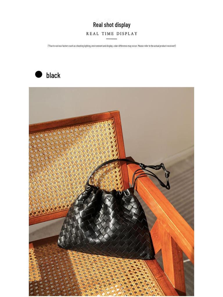 Bolso Bandolera Nube Tejido de Piel de Oveja BV Nuevo 2024: Versátil, Moderno y Popular Estilo con Cordón