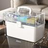 NEW Large Household Storage Box with Handle Medicine Box Moisture-proof Dustproof Grocery Multilayer Storage Box Home Storage