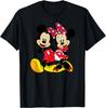 Nuova Disney - Maglietta Casual alla Moda di Topolino e Minnie S-4XL Quattro Stagioni