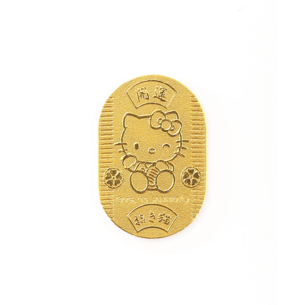 

Hello Kitty Pure Gold Oval 24K Gold Oval 3g Good Luck Oval Lucky Cat x JKBKT 103 [Hello Kitty] (22 14 мм)
