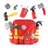 toy children kids Fireman Costume Pretend Play Dress-up Set Suit for 140cm