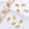 18K Gold Plated Irregular Spacer Beads For Bracelet Making Finding,Separator For Beads,Brass Loose Beads,Supplies For Jewelry