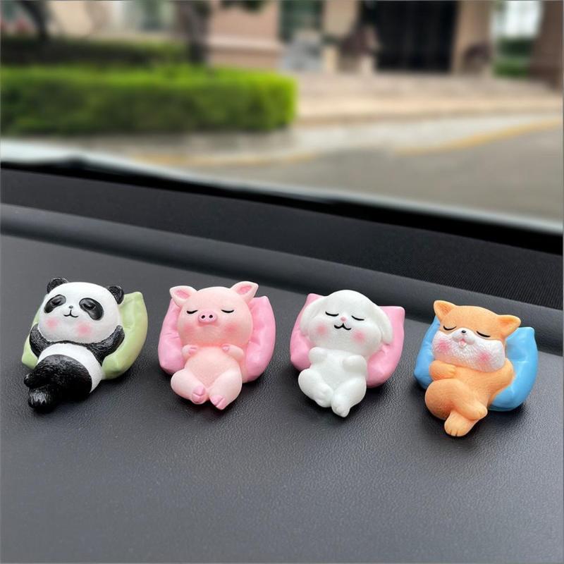 Cute Cartoon Car Ornaments for Office Desk and Car Dashboard Creative Mini Decorative Accessories Fun Gift Ideas