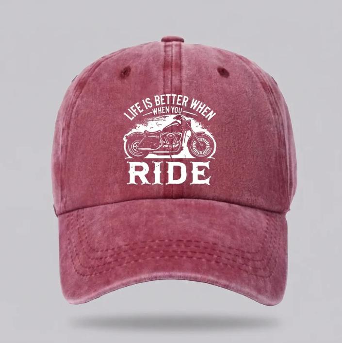 Popular washed old baseball cap World War II Spitfire fighter print sunshade cap sun cap