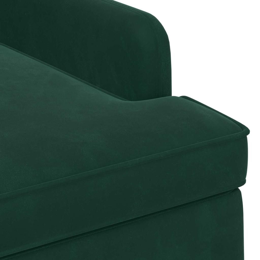 Loveseat with Button Tufting Dark Green 111 x 65 x 79 cm Velvet