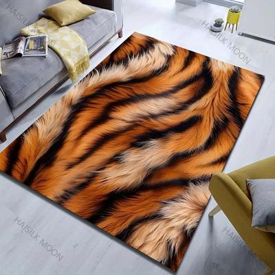 Tiger Skin Print Carpet Large Area Rug for Bedroom Living Room Sofa Floor Mat Modern Home Decor Soft Non Slip