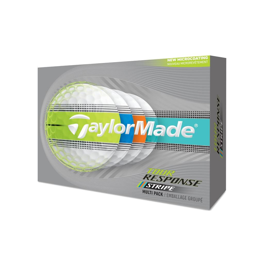 TAYLORMADE GOLF TM26 TourRespStripeMultiGLB dz Tour Response Stripe Multi Golf Ball 2026 Model Multicolor