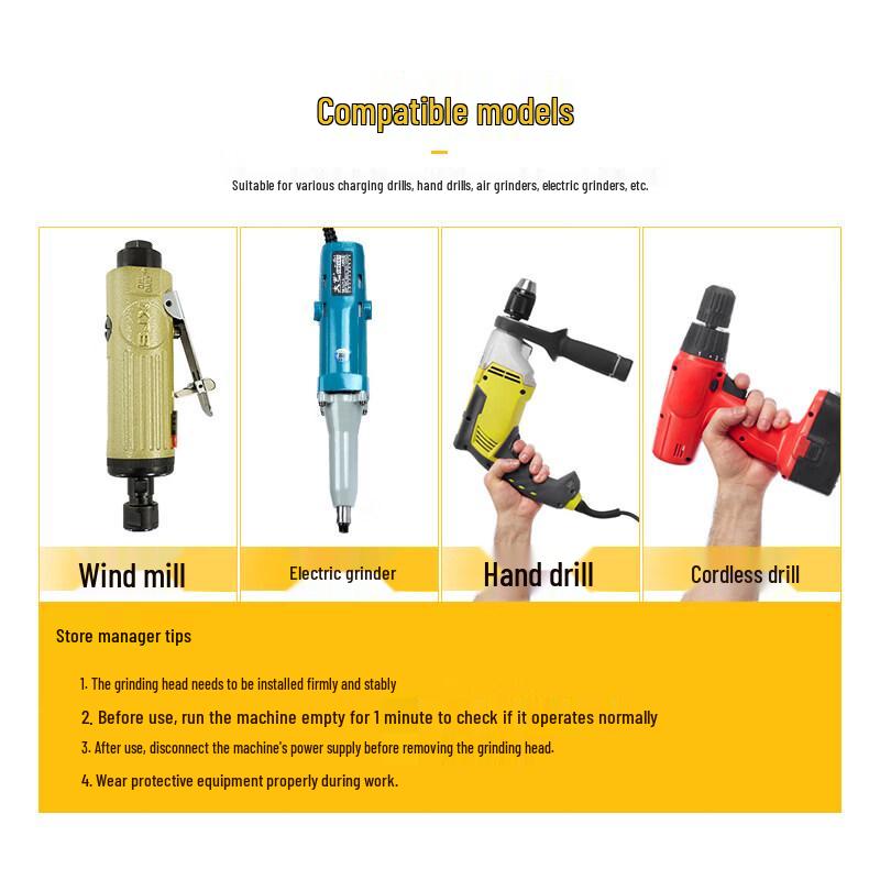 Bullet-Shaped Diamond Brazing Grinding Head