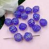 Loose Beads Flowers 15PCS For Necklace 21mm Fashion Bracelets Jewelry Making Acrylic DIY