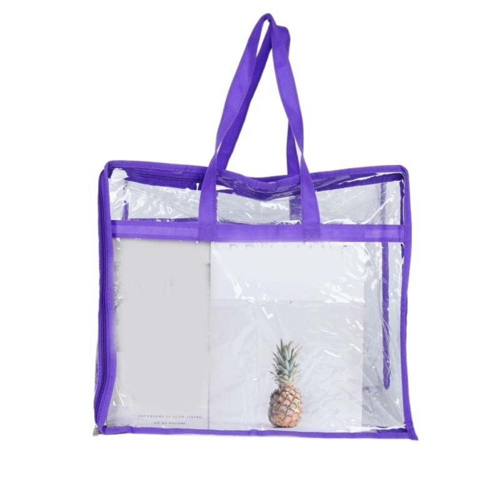 Transparent Clothes Storage Bag Large Capacity Bedding Blanket Organizer  Work