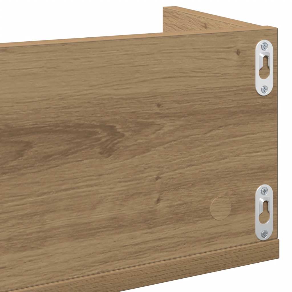 CD Wall Shelf Artisan Oak 100 x 18 x 18 cm Particleboard