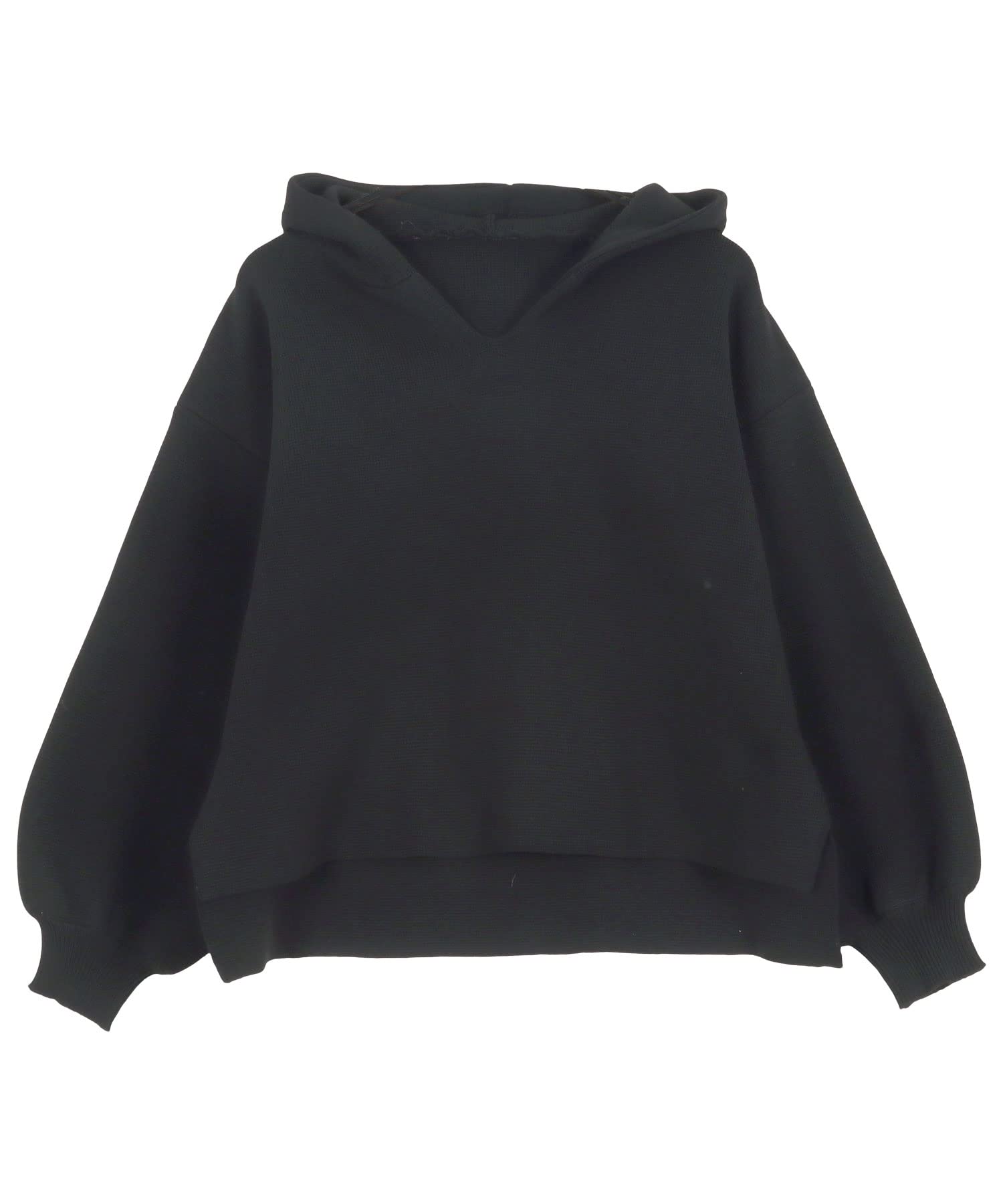 

Kobe Lettuce Спондиш Худи Вязаный Топ Свободный Размер Черный [C6287]