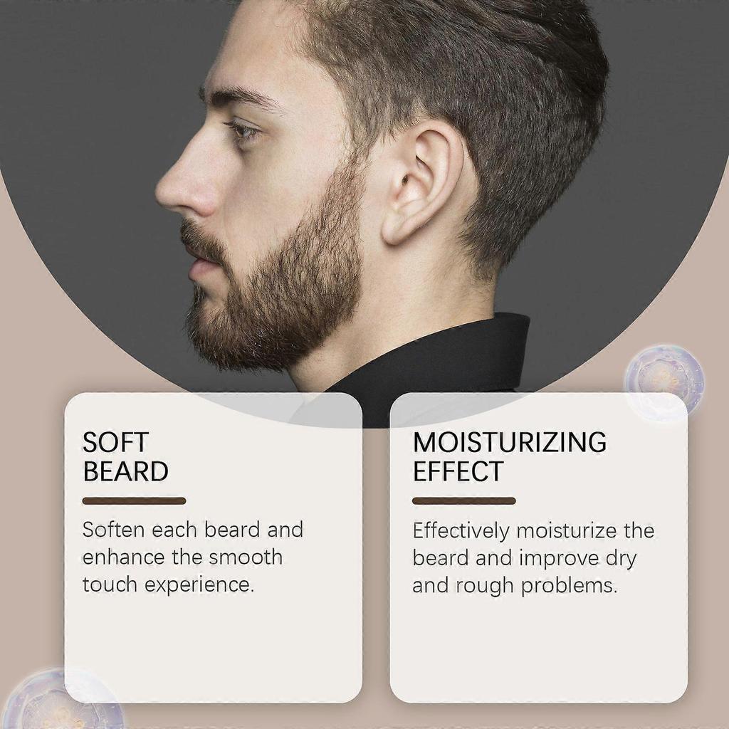 East Moon Men's Beard Care Liquid - Nourishing, Softening, Refines Pores, Hydrating And Moisturizing Men's Beard Oil