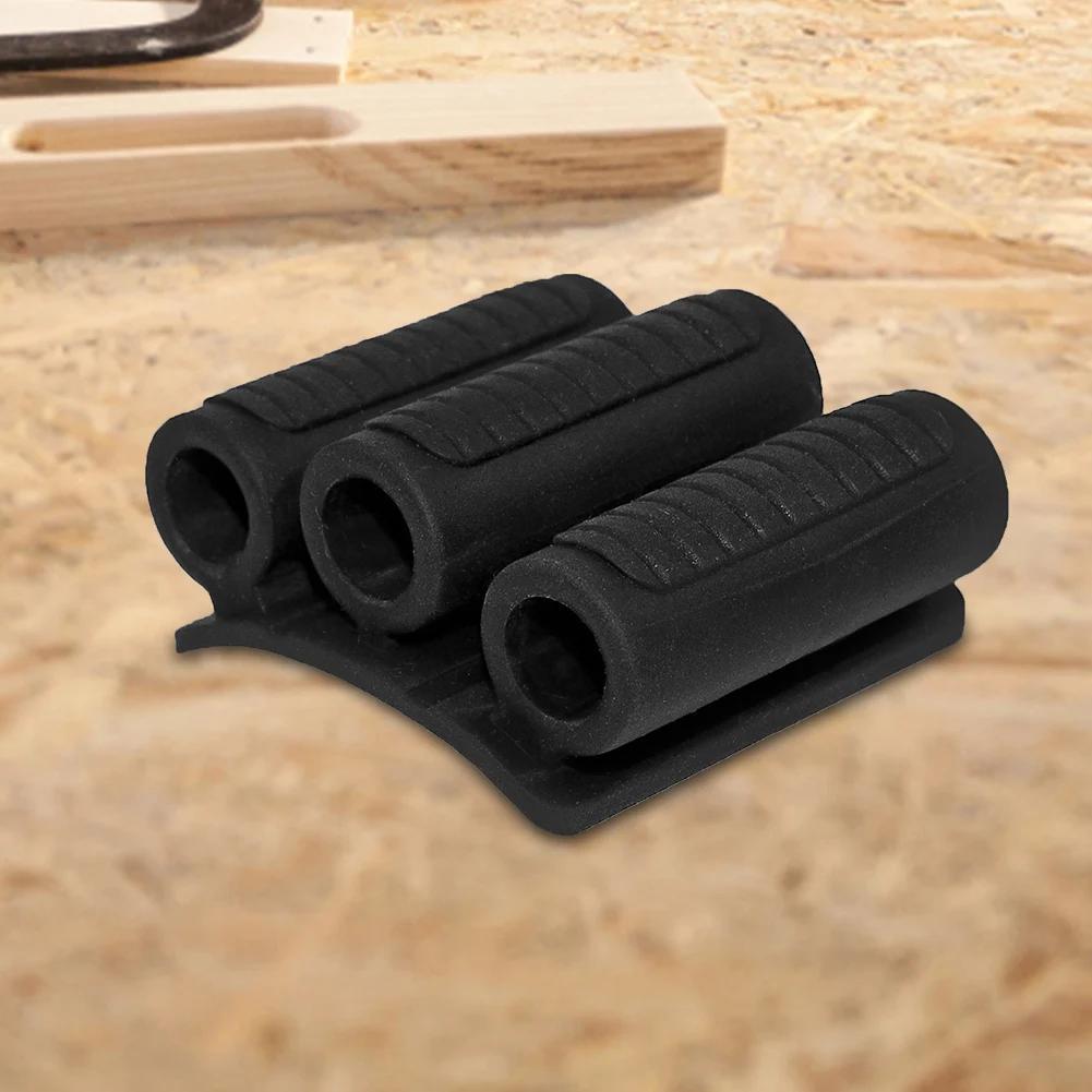 Quick Change Drill Bit Holder - Black Plastic Mount Attachment for Most Power Drills, Secure Grip & Stability,Drill Bit Storage | Secure Grip Holder