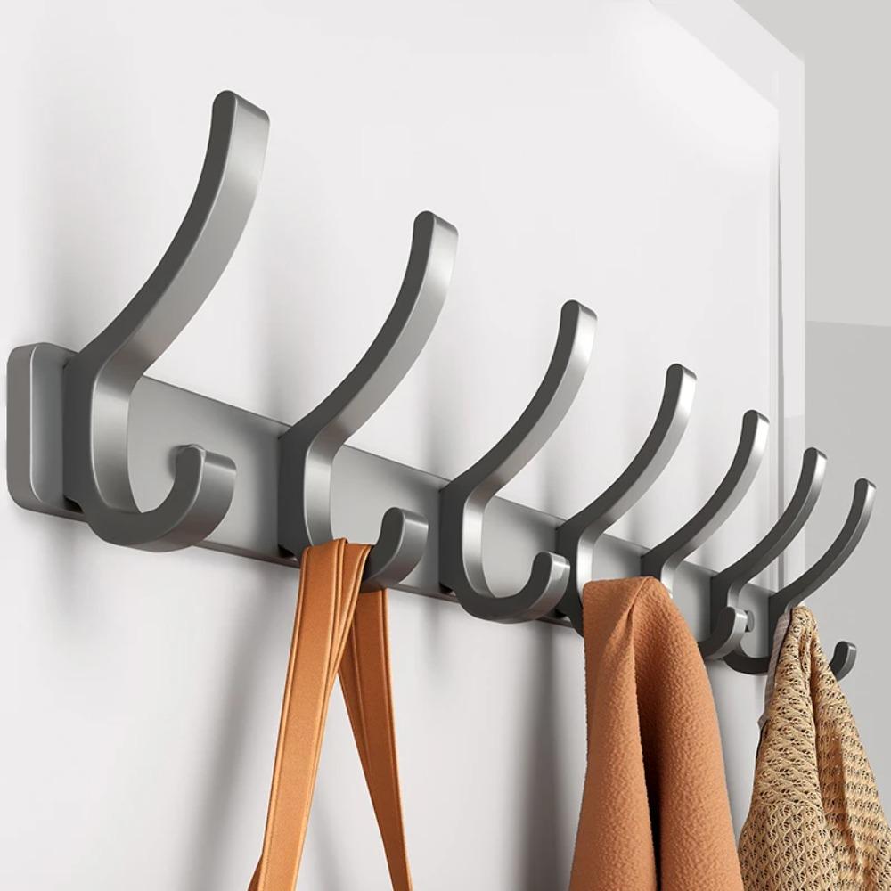 No Drill Door Behind Hook Storage Wall Hanging Clothes Hanger Coat Hook Punch-Free Hanger Bedroom Organizer Storage Kitchen