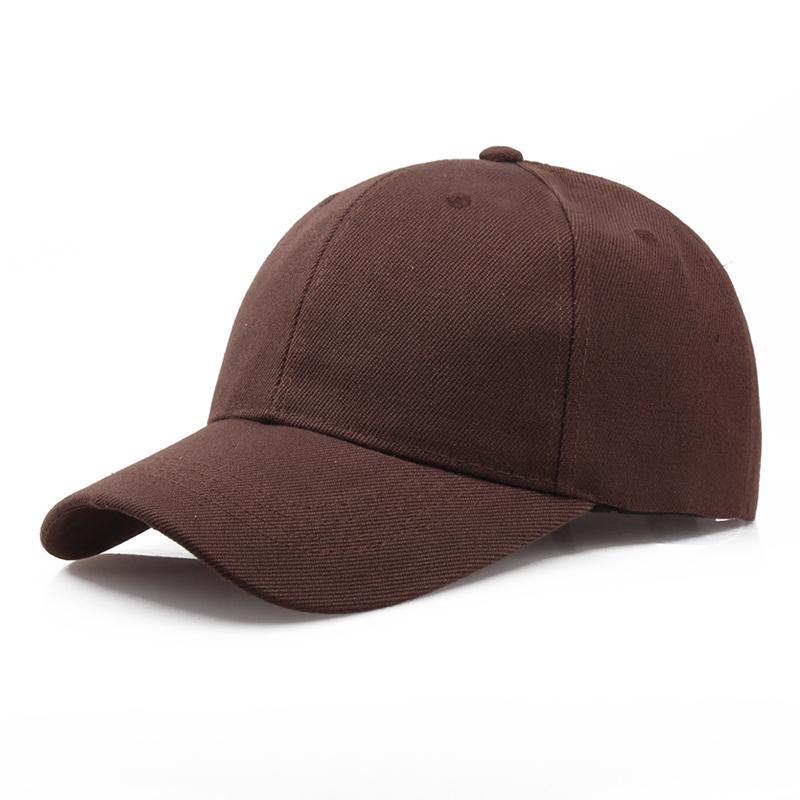Plain Cap Baseball Strapback Adjustable Solid Blank Hat  Men Women Caps Visor