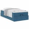 Maison Exclusive - Cadre de lit ottoman avec matelas bleu foncé 80x200 cm velours