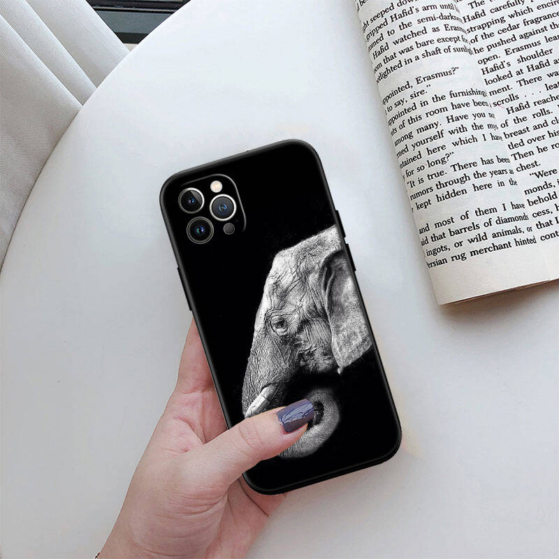 MH8 Animal Elephant Phone Shell Case for iPhone 7 8 11 12 13 14 15 16 17 16E XS Pro Max XR X SE Air