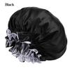 New Women's Satin Solid Sleeping Hat Night Sleep Hair Care Bonnet Nightcap Silky Shower Caps Comfortable Flower Band Unisex Cap