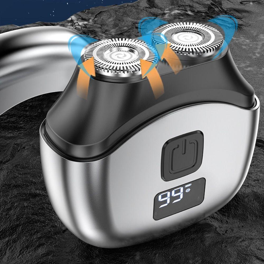Waterproof Electric Shaver Digital Display Rechargeable Razor Travel Pocket Razor  Business Trip