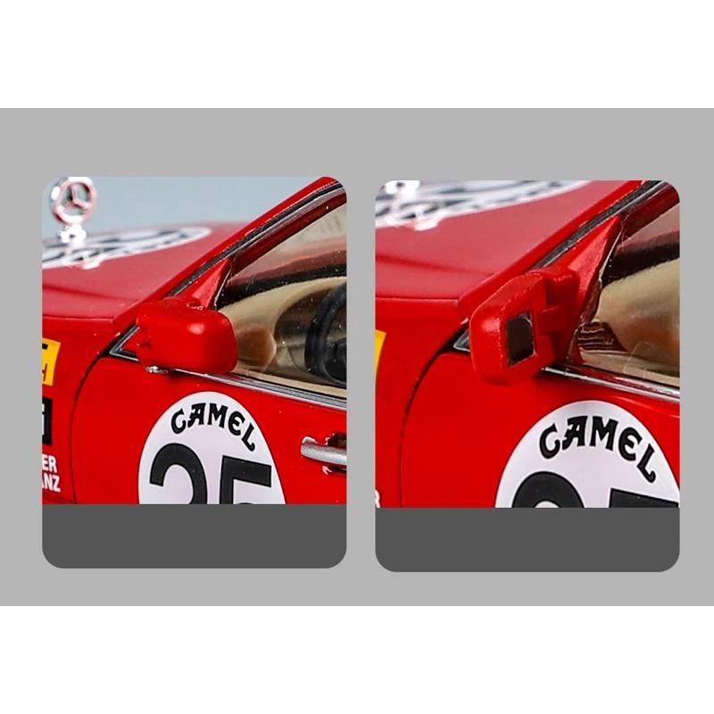 1/24 Benz W140 S320 SEL Red Pig Alloy Wide Body Sports Car Model Diecast Metal Modified Raing Car Model Sound and Light Kids Toy Gift