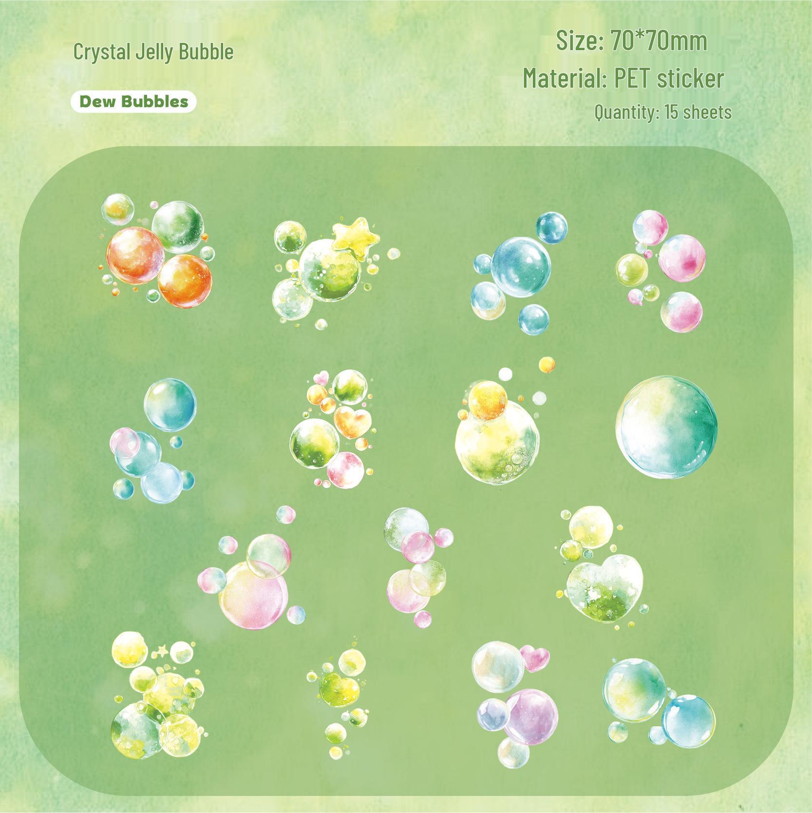 RetroStory Dream Bubble Wonderland Series: Creative Scenic Collage Stickers