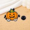 Popular Series Brooch Pumpkin Skull Ghost Alloy Oil Drip Metal Cartoon Punk Horror Badge