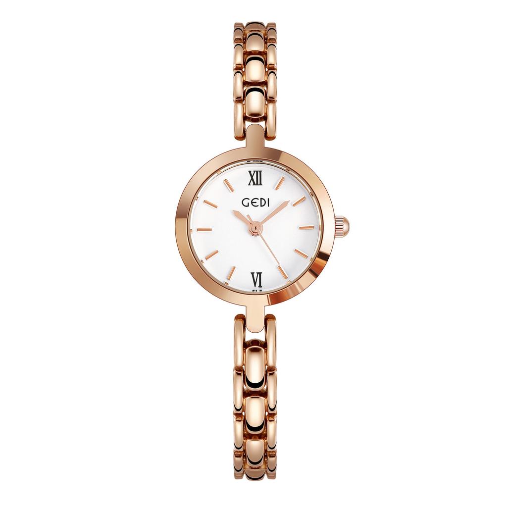 Exquisite Alloy Watch Women'S Simple Temperament Thin Belt Small High-End Quartz Watch