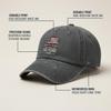 Patriotic Baseball Hat - Vintage Washed Print 1776-2026 USA Flag Adjustable Sun Cap Unisex Casual Daily Wear Baseball Cap