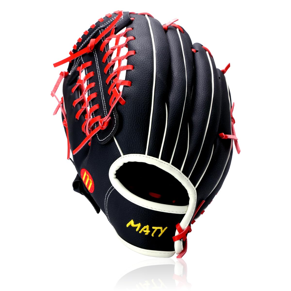 

MATY Baseball for Elementary Schoolers and Beginner Glove, Softball, 12.5-inch, All-Around, Adults, PVC, Cushioned, Shock-Absorbing, (Left-Handed