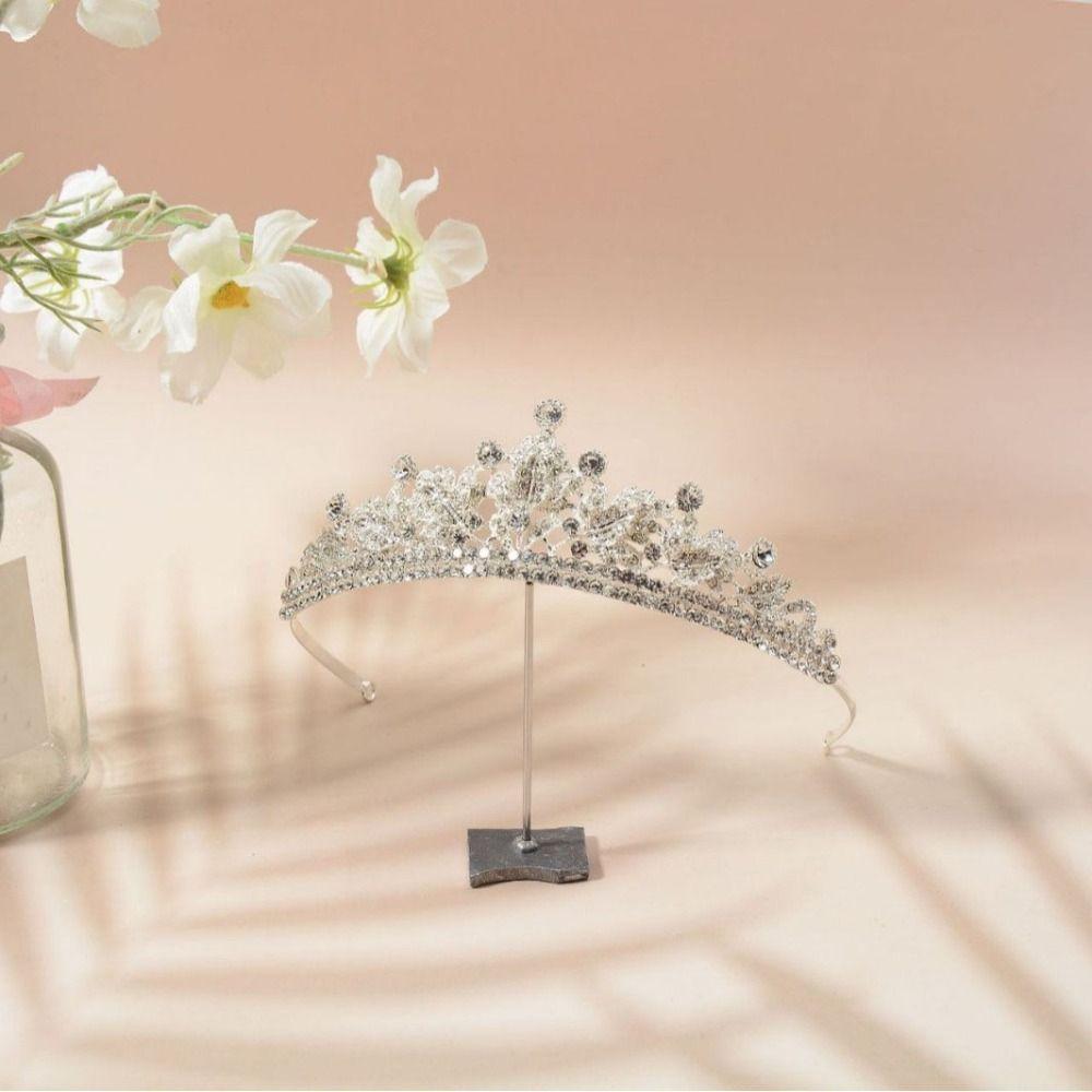 Wedding Hair Accessories Rhinestone Queen Crown Luxury Bride Headdress  for Women Girls