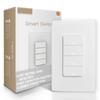 LangYeao Zigbee Smart Light Switch US Standard, No Neutral/Neutral Wire Optional 10A Works with Alexa Google Home