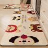 Cartoon Cute Animal Rug Long Strips for Kitchen, Laundry Room Water Absorbing Quick Drying Anti-Slip Floor Mat Home Decor