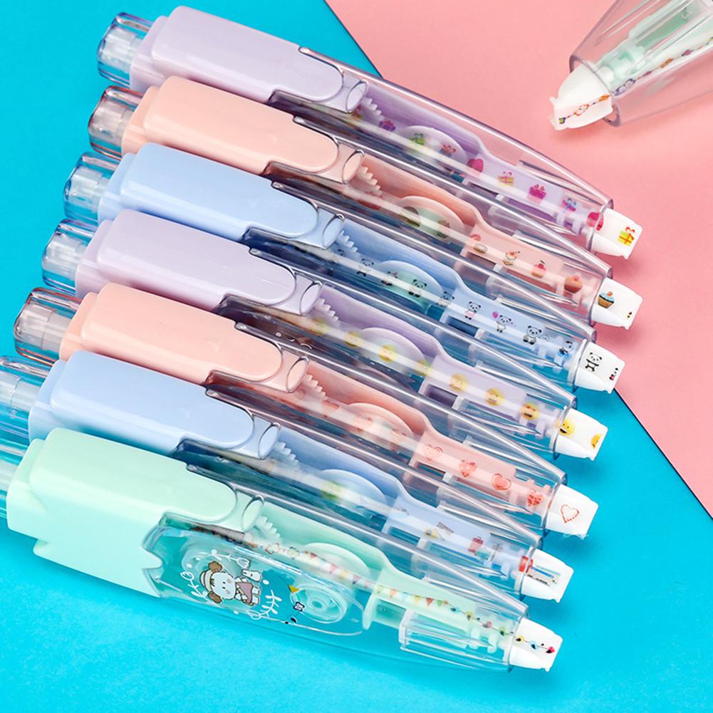 Correction Tape Decorative Sticker Pen Animal Press Type Decorative Pen Cute Pattern Decorative Tape Student Stationery Supplies