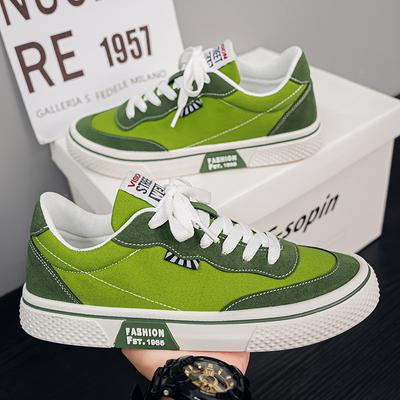 Neue Herren Freizeit Canvas Skate Schuhe Atmungsaktiv Leicht Vielseitig Trendige Jugend Sneaker Bequemes Alltags-Schuhwerk