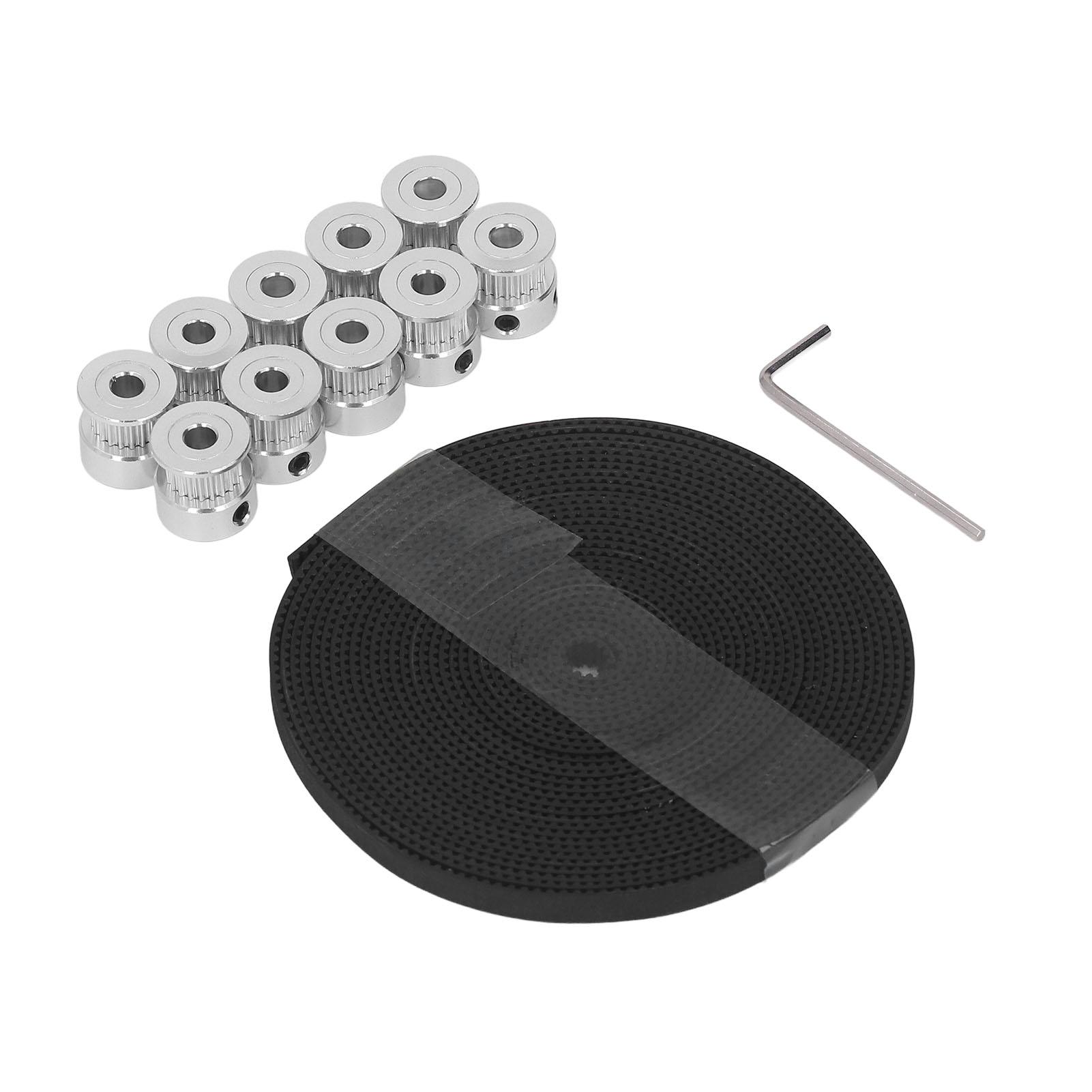 

Алюминиевый сплав 20 зубьев синхронные колеса резиновый 6мм комплект ремня ГРМ для ЧПУ 3D-принтера