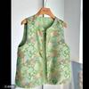 Women's New Antique Vest Women's Jacquard Improved Button Wife Top Women's