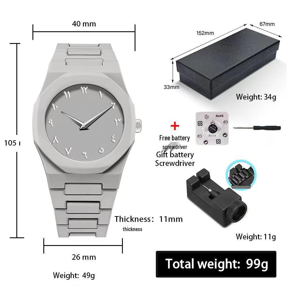 Men's Waterproof Sports Quartz Watch - Fashionable and Simple Design