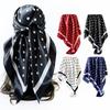 Wrap Satin Square Scarf 90X90CM Silk Shawl New Imitation Silk Scarfs  Bag Accessories
