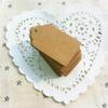 100Pcs/ Lot Rustic 40mm*70mm Kraft Paper Gift Tags Blank Gift Tags Hang Tags Wedding Luggage Decoration Gift Label Mark Paper