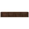 VidaXL Wall-mounted CD Shelf Brown Oak 100x18x18 Cm Engineered Wood 826619