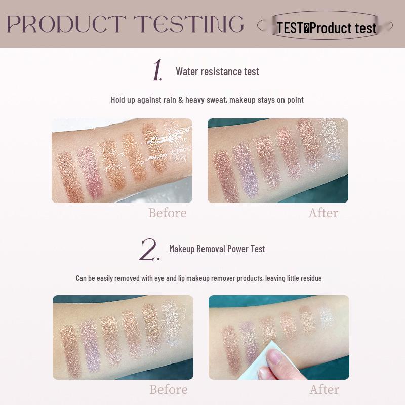 NOVO5851 Dual-Head Shimmer Eyeshadow Stick: Easy One-Swipe Highlight & Contour