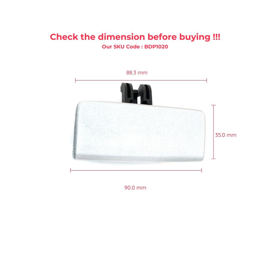 SUZWELT Handschuhfach Griff Für Fiat Linea Punto Evo - Silber Grau Knopföffner 735450109